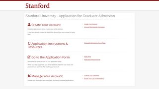 
                            9. Stanford University - Application for Graduate Admission - ApplyWeb