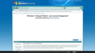 
                            5. Stange Problem - user account disappeared - Windows 7 Help Forums