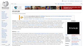 
                            9. STANLIB - Wikipedia