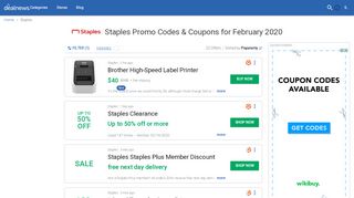 
                            13. Staples Coupons: $20 off w/ 2019 Promo Codes - DealNews