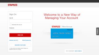 
                            11. Staples Credit Card: Sign On