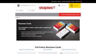 
                            12. Staples Print & Marketing Services | Business Cards