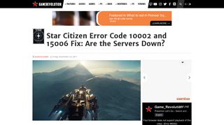 
                            12. Star Citizen Error Code 10002 and 15006 Fix: Are the Servers Down ...