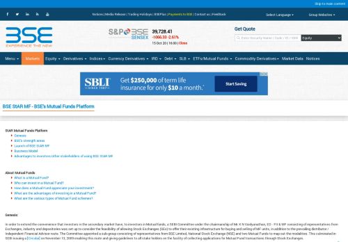 
                            2. StAR Mutual Fund Platform | BSE