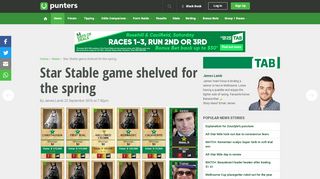 
                            5. Star Stable game shelved for the spring - Punters
