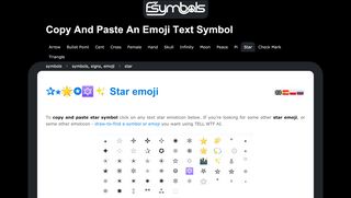 
                            3. Star symbols ☆ (✪ text star emojis/signs on your keyboard) - FSymbols