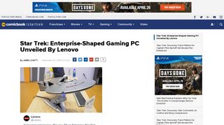 
                            11. Star Trek: Enterprise-Shaped Gaming PC Unveiled By Lenovo
