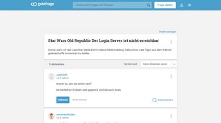 
                            4. Star Wars Old Republic Der Login Server ist nicht erreichbar ...