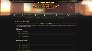 
                            3. Star Wars: The Old Republic | Server-Status