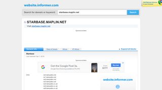 
                            5. starbase.maplin.net at Website Informer. Starbase. Visit Starbase Maplin.
