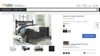 
                            5. Starberry King Poster Bed | Ashley Furniture HomeStore