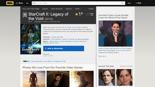 
                            9. StarCraft II: Legacy of the Void (Video Game 2015) - IMDb