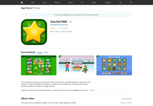 
                            4. Starfall FREE on the App Store - iTunes - Apple