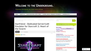 
                            1. Starfriend – Dedicated Server/LAN Emulator for Starcraft 2: Heart of ...