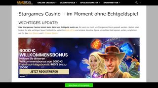
                            5. Stargames Casino - das größte Online Casino schließt Echtgeldbereich!