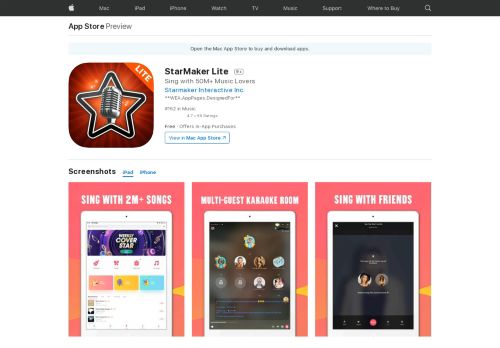 
                            9. StarMaker Lite on the App Store - iTunes - Apple