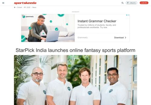 
                            8. StarPick India launches online fantasy sports platform - Sportskeeda