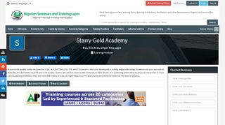 
                            8. Starry-Gold Academy - Nigerian Seminars and Trainings