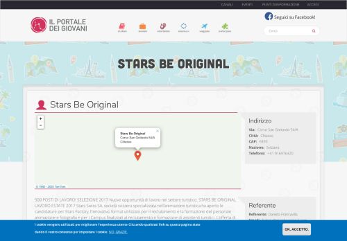 
                            3. Stars Be Original | Il Portale dei Giovani