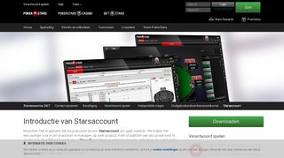 
                            8. Starsaccount - informatie over het spelersaccount van PokerStars