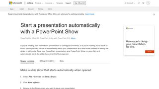 
                            1. Start a presentation automatically with a PowerPoint Show - PowerPoint