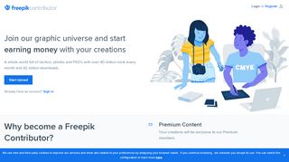 
                            11. Start earning money with Freepik Contributor