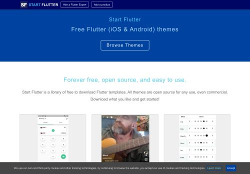 
                            7. Start Flutter | Free Flutter Themes for Android and iOS