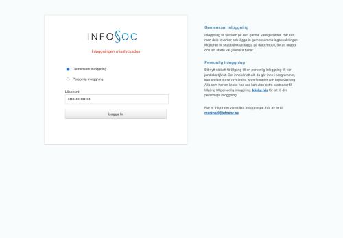 
                            6. Start | Infosoc Rättsdatabas