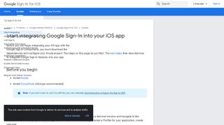 
                            9. Start integrating Google Sign-In into your iOS app | Google Sign-In for ...