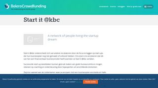 
                            6. Start it @kbc - Bolero Crowdfunding