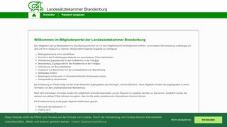 
                            3. Start - LÄKB Mitgliedeportal - Landesärztekammer Brandenburg