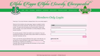 
                            5. Start Login - Alpha Kappa Alpha Sorority, Inc.