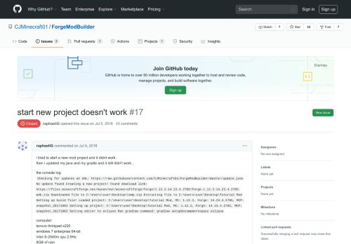 
                            9. start new project doesn't work · Issue #17 · CJMinecraft01 ... - GitHub