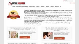 
                            3. Start online home business. Buy dating profiles, dating profiles for sale ...
