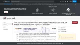 
                            5. Start program on computer startup when nobody is logged on and ...