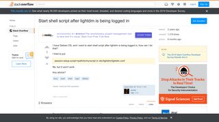 
                            7. Start shell script after lightdm is being logged in - Stack Overflow