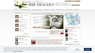 
                            8. Start | Traueranzeigen, Todesanzeigen, Trauerseiten | Wirtrauern.de