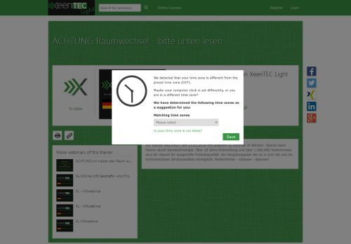 
                            11. Start UP - 1. Live Webinar von XeenTEC Light (XL) - ein kostenloses ...