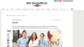 
                            5. START-UP des Tages: Laviu - Startup des Tages - Tagesspiegel