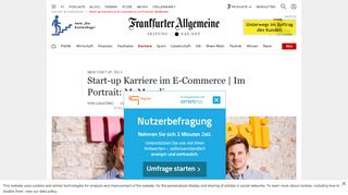 
                            13. Start-up Karriere im E-Commerce | Im Portrait: MyMuesli - FAZ