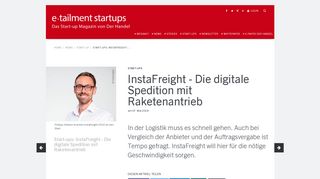 
                            3. Start-ups: InstaFreight - Die digitale Spedition mit Raketenantrieb