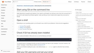 
                            1. Start using Git on the command line | GitLab
