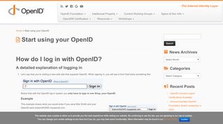 
                            1. Start using your OpenID – OpenID