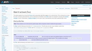 
                            3. Start X at boot (ไทย) - ArchWiki