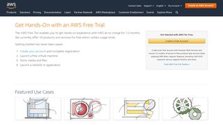 
                            4. Start Your Free Trial - AWS - Amazon.com