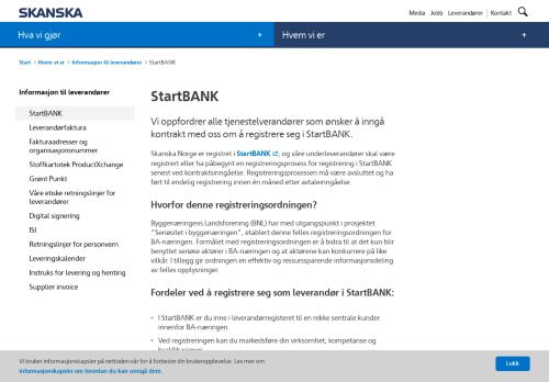 
                            5. StartBANK | www.skanska.no - Skanska Norge AS