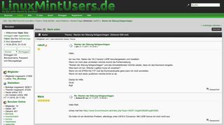 
                            3. Starten der Sitzung fehlgeschlagen - Linux Mint Users