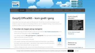 
                            3. Starthjælp til EasyIQ Office365 - kom godt i gang