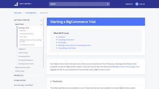 
                            9. Starting a BigCommerce Trial - Bigcommerce Support