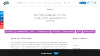 
                            4. Starting an Agile User Group | Agile Alliance
